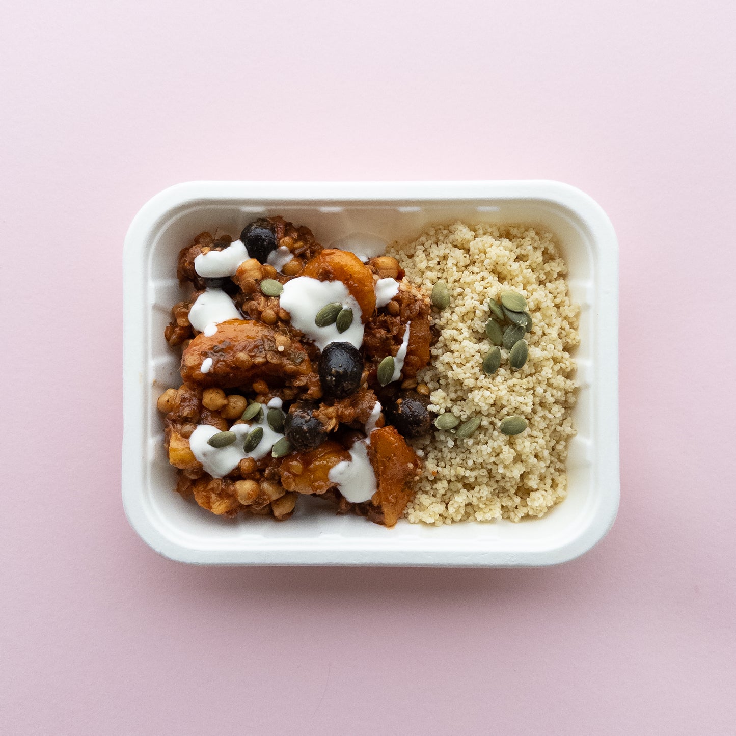 
                  
                    Chickpea Tagine enriched with Organic Lamb
                  
                
