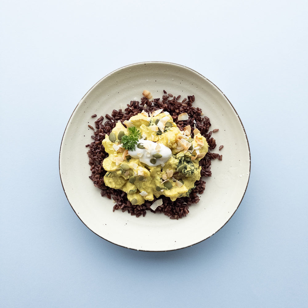 Week 1 (Menstruation Phase) Cycle Syncing Vegetable Korma Meal