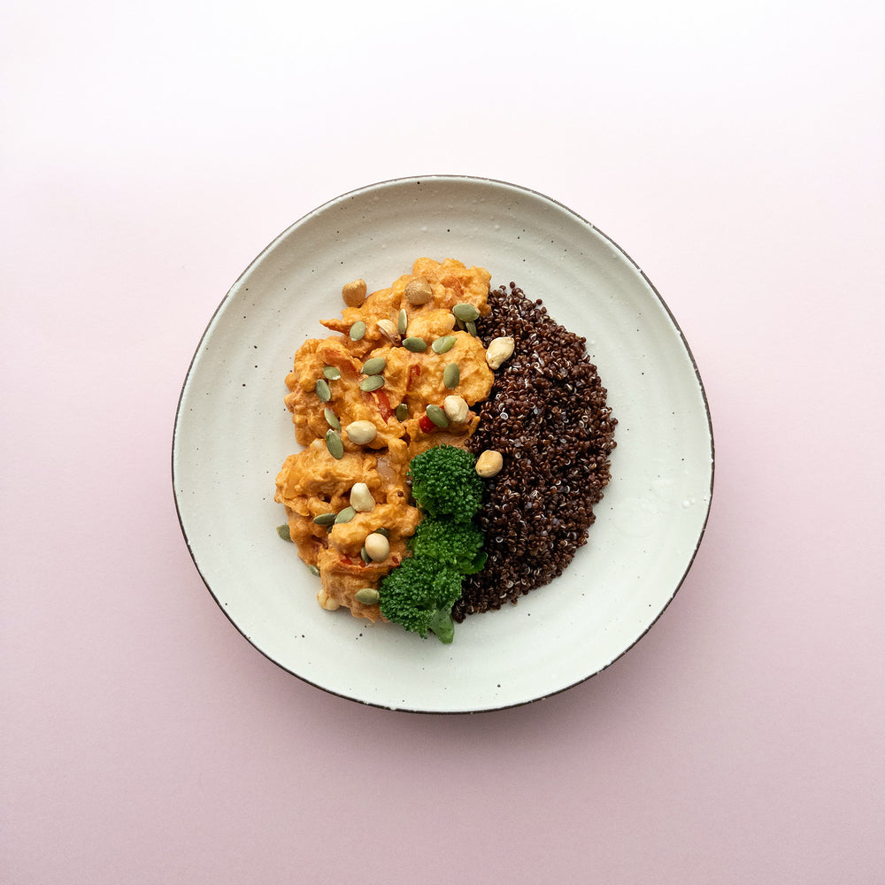 
                  
                    Week 2 (Late Follicular Phase) Cycle Syncing Vegetable Satay Meal
                  
                