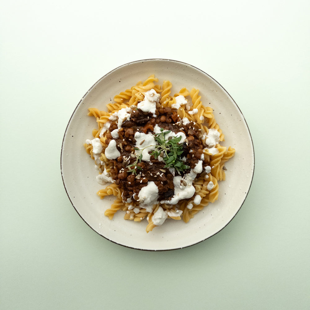 Week 4 (Late Luteal Phase) Cycle Syncing Lentil Bolognese Meal