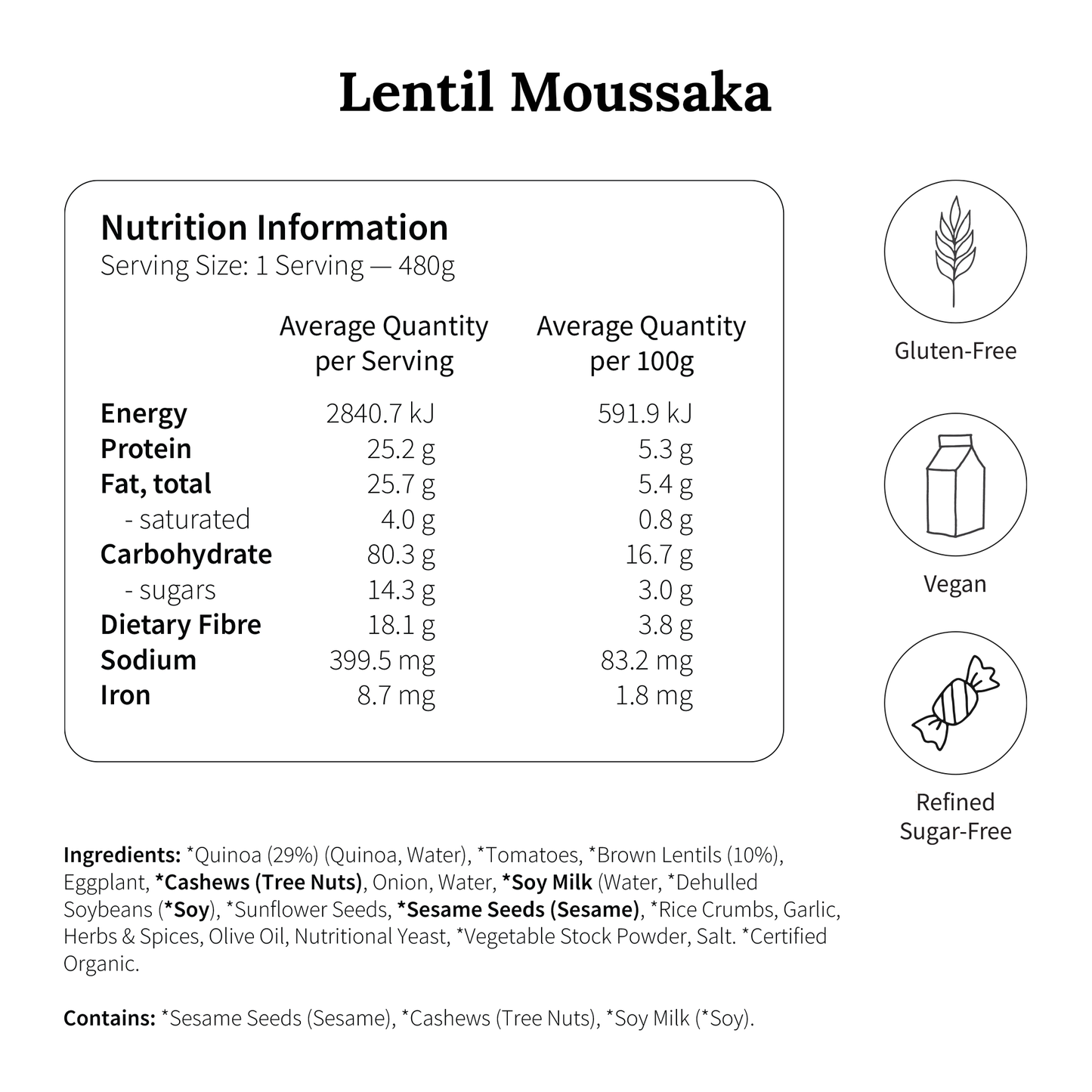 
                  
                    Lentil Moussaka
                  
                